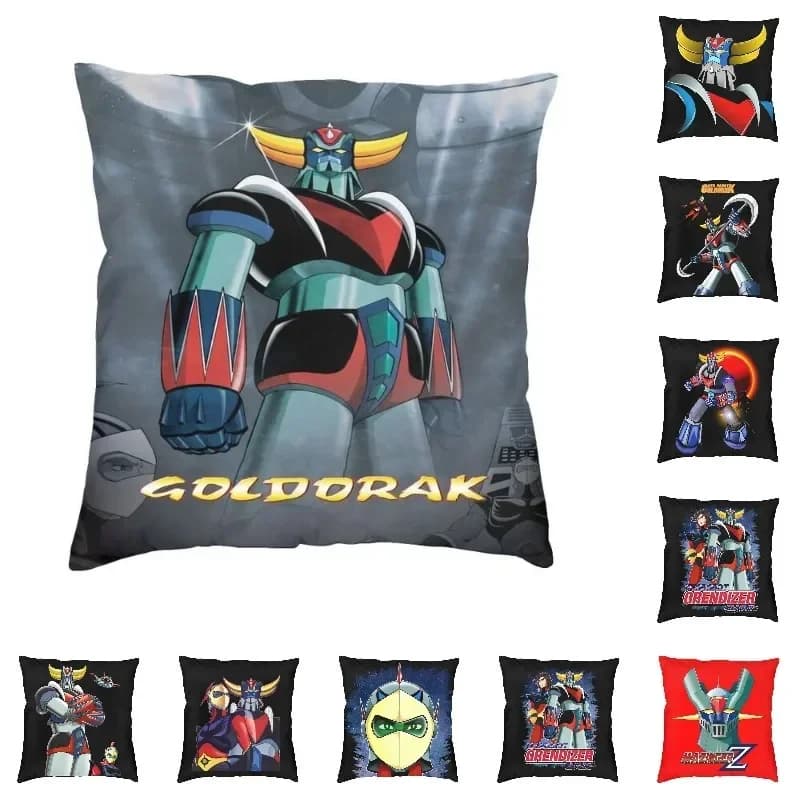 Goldorak Grendizer pillowcase for sofa Anime UFO Robot Goldrake lining for luxury pillow square printing 3D pillowcase