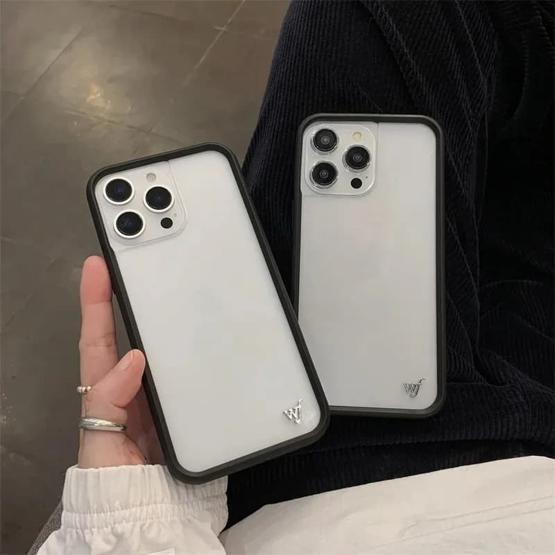 Custodia per telefono trasparente di lusso con fiori selvatici 2026 per iPhone 11 12 13 14 15 16 17 Pro Max Plus – Cover alla moda trasparente con fiori selvatici