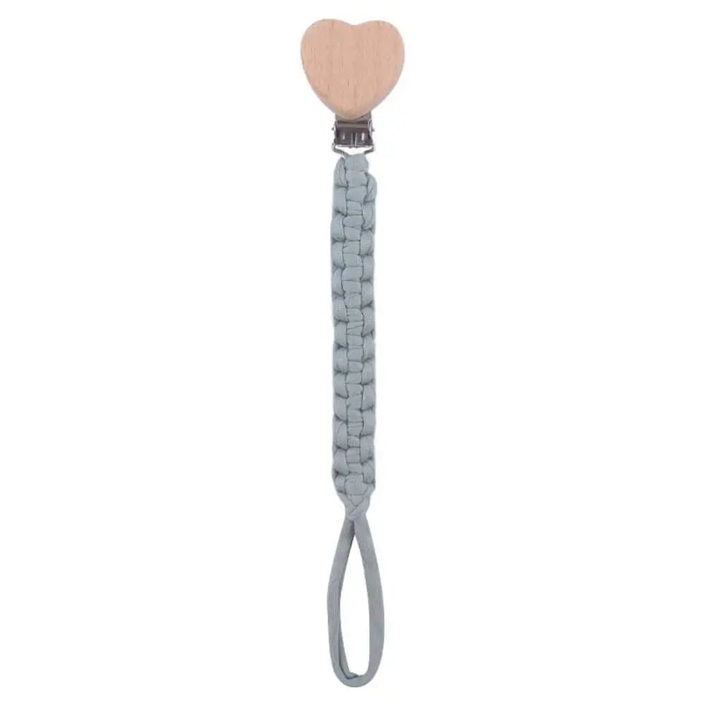 Supporto per capezzoli Clip per bambino a forma di cuore Catena per ciuccio per bambini Clip per ciuccio per bambini Massaggiagengive Cinghie per giocattoli Clip per porta ciuccio