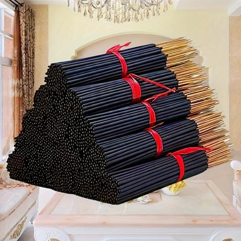 Bastoncini di incenso giapponese con fiori di ciliegio: lungo tempo di combustione, liscio e pulito, materiale in rattan naturale, adatto per la casa, la cucina e