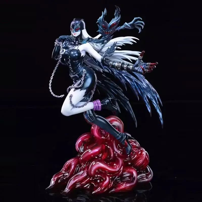 Nuove Figure Anime Lady Devimon, Modellini Digimon da 24cm, Giocattoli da Collezione, Ornamenti da Scrivania, Statua Decorativa in PVC, Regali Personalizzati