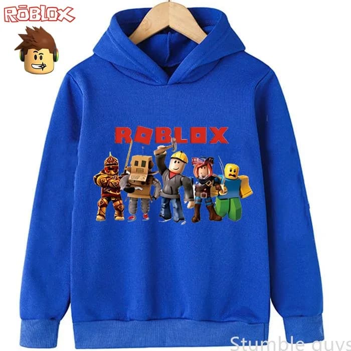 Felpa autunnale per bambini Roblox 3-12 anni Felpa con cappuccio casual Gioco caldo Grafica Ragazzi Ragazze Moda Outfit