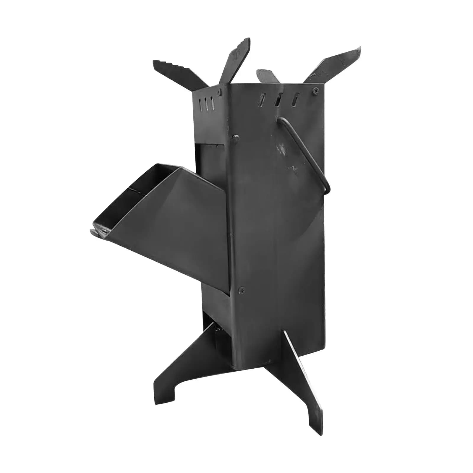 Foldable Camping Stove Steel Compact Wood Burning Camp Tent Stove Furnace for Festival Backpacking Barbecue Party Grilling