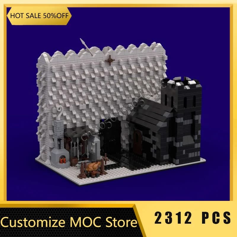 2312 PCS Moc Medieval Luxury The City Walls And Guards Building Block Customize Diy Education Assembly Kids Toys Surprise Gifts