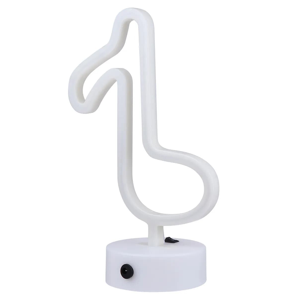 Lampada da Tavolo LED a Forma di Nota Musicale, Luce Notturna al Neon per Cameretta, Soggiorno, Decorazione Creativa, Illuminazione Domestica USB