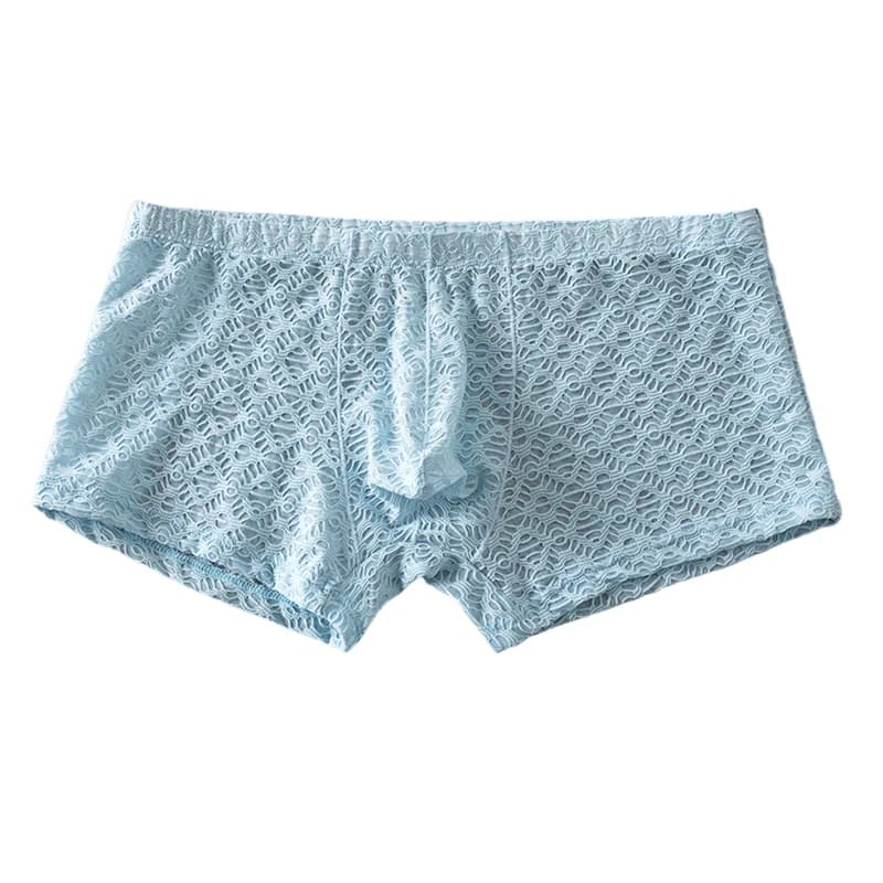 Slip da Uomo, Mutande Maschili, Boxer Sexy in Pizzo, Biancheria Intima Traspirante, Ropa Interior Hombre, Boxer Morbidi da Uomo
