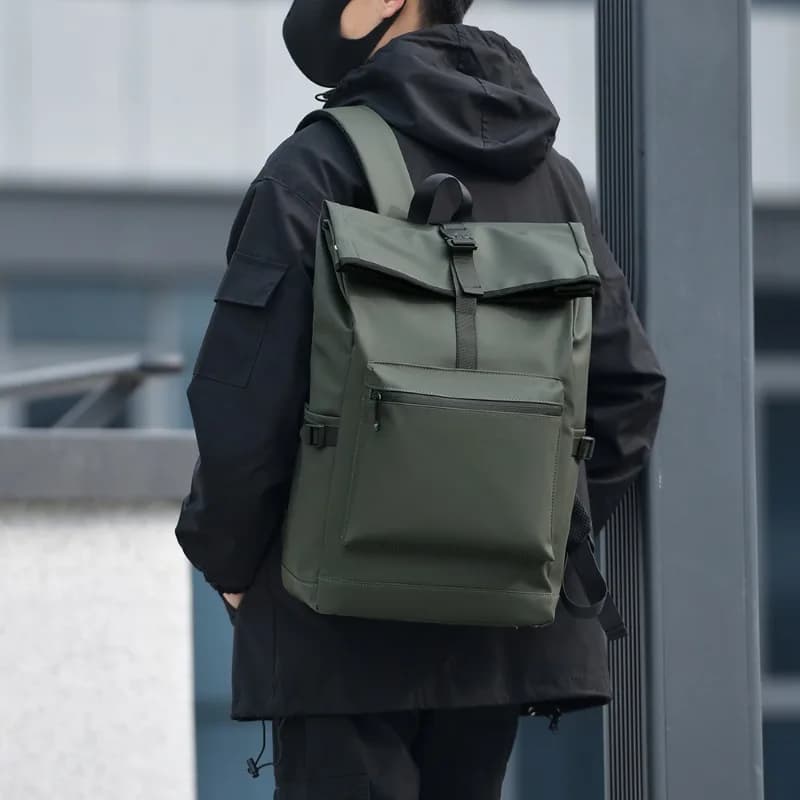 New Casual Men Backpack Business 15.6 Inch Laptop Bag Expandable Large Capacity Backpacks Waterproof Travel Backpack School Bags