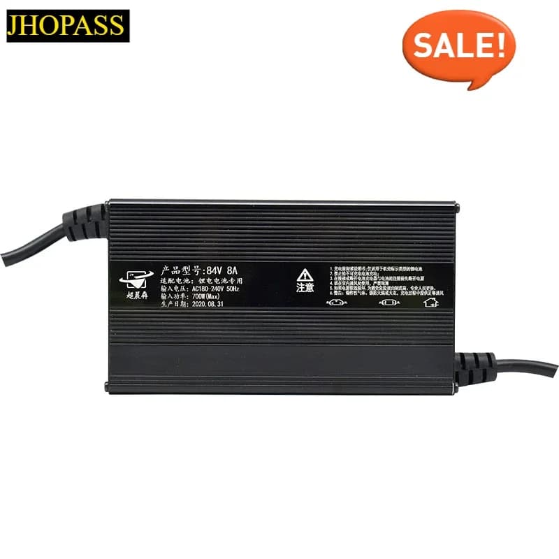 Display LED intelligente 18S 75.6V 5A 10A 15A Caricabatteria al litio per AC110V o 220V per tricicli elettrici scooter US UK AU Spina UE