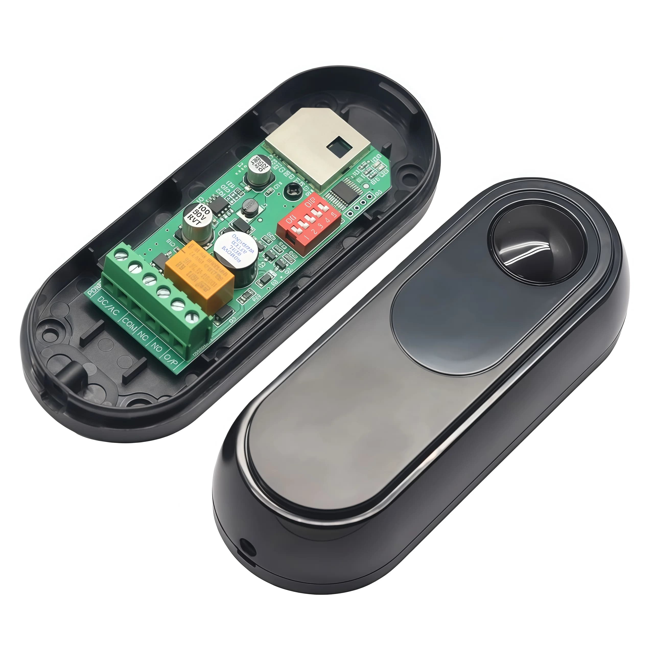 Sensore fotocellula con fascio di sicurezza a infrarossi wireless per porta automatica esterna IP55 con portata di 15 m