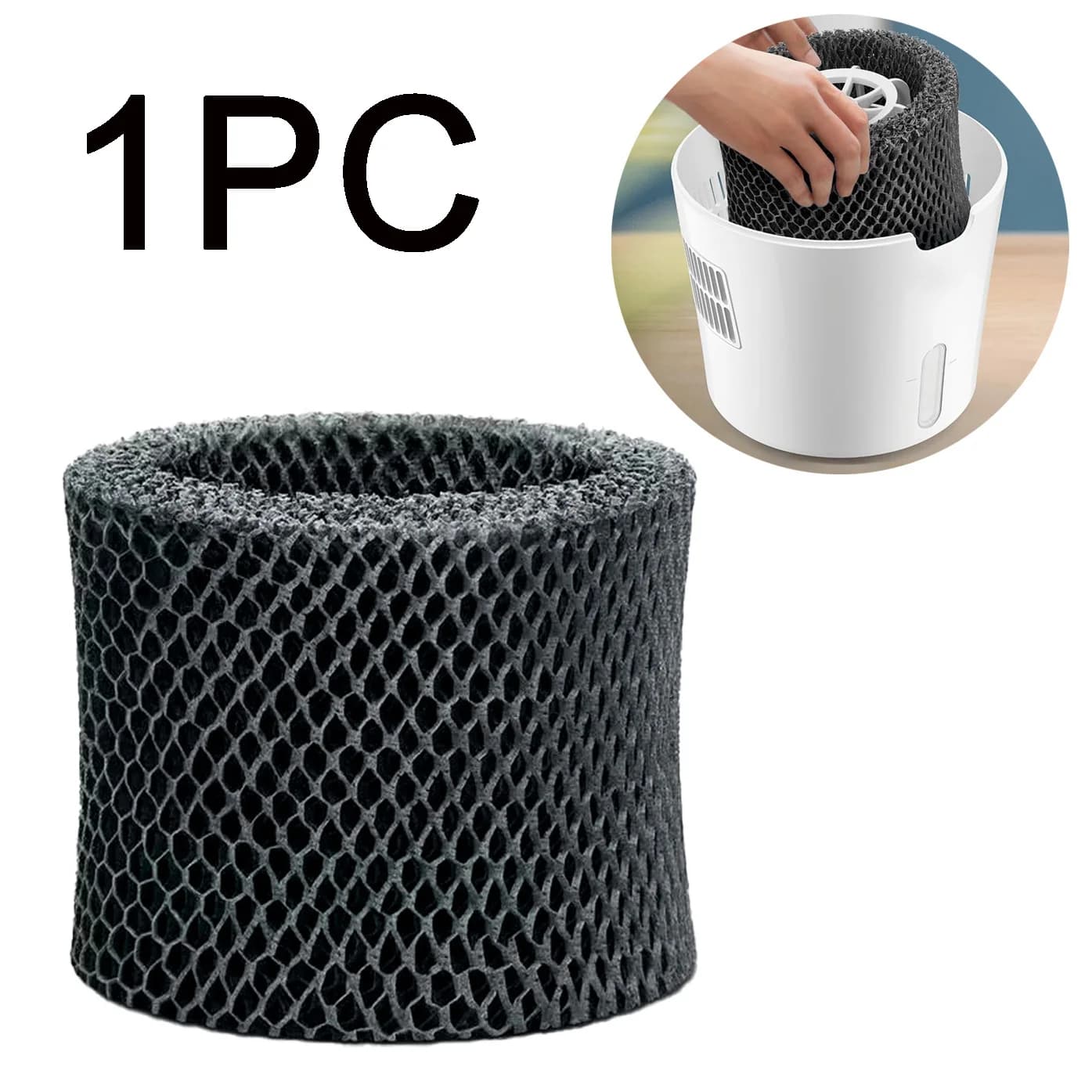 1PC replacement filter for Philips humidifier FY2401/30, compatible with Philips 2000 series HU4801/01 HU4803/01 HU4811/10 HU4813/10 HU4814/10