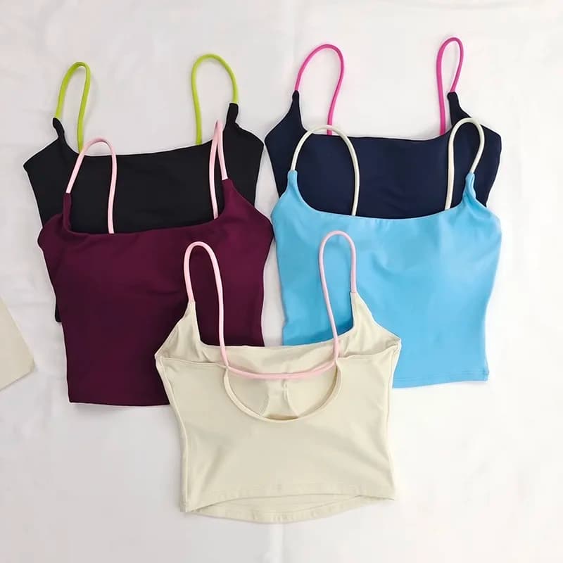 Fitness Girl Reggiseno sportivo antiurto imbottito in un unico pezzo Gilet da yoga Pilates Capispalla Bellissimo reggiseno da corsa per donna