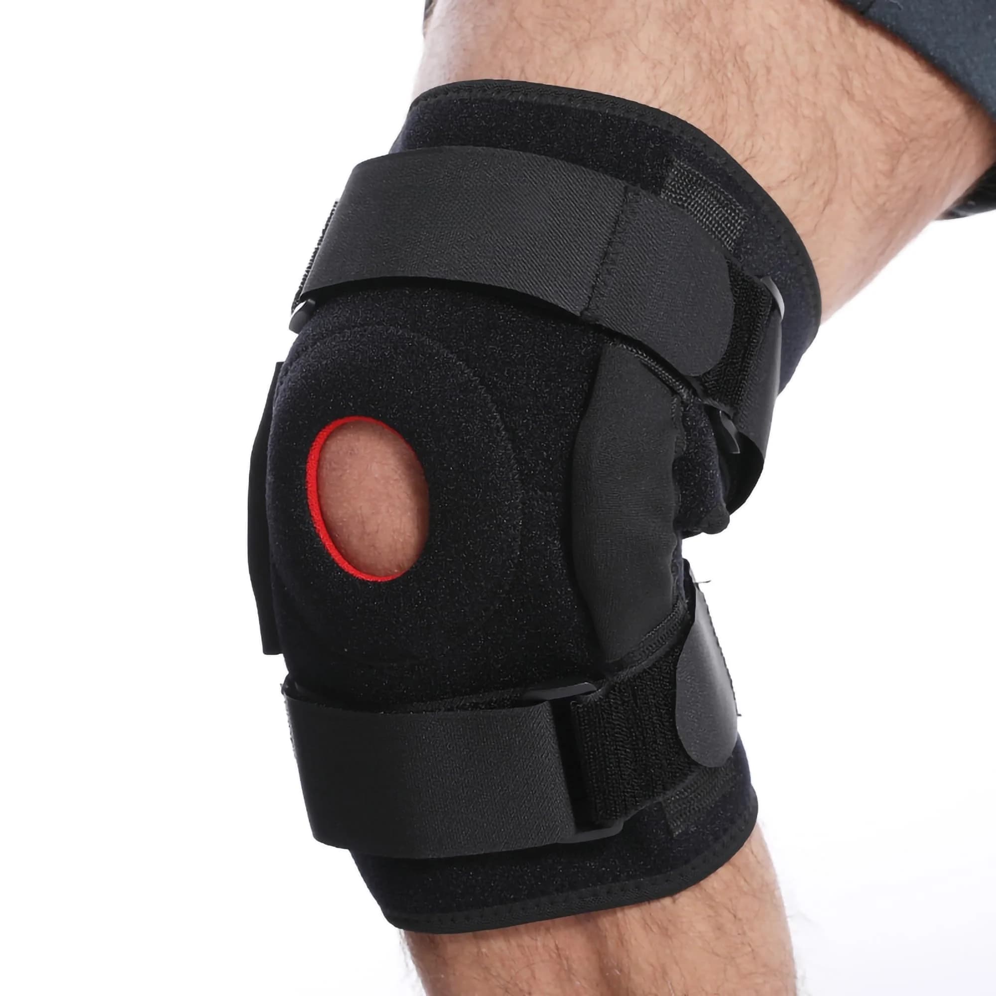 Ginocchiera da 1 pezzo per uomo donna Supporto per ginocchiera a compressione regolabile con stabilizzatore per alleviare il dolore, artrite, recupero da infortuni