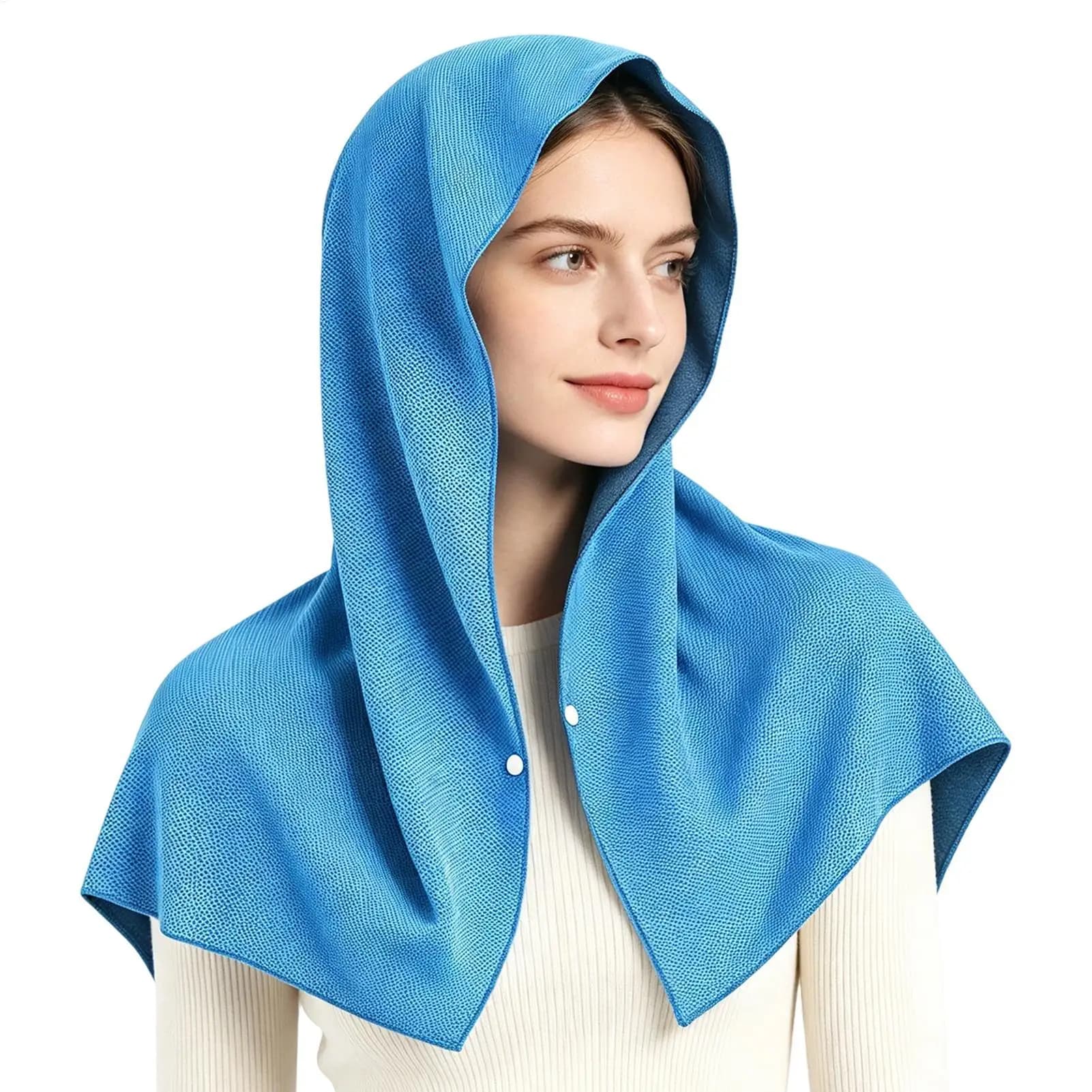 Cooling Hoodie for Hot Weather Microfiber Breathable Quick Dry Wraps Cooling Towels Bulk with Storage Bag for Travel Summer