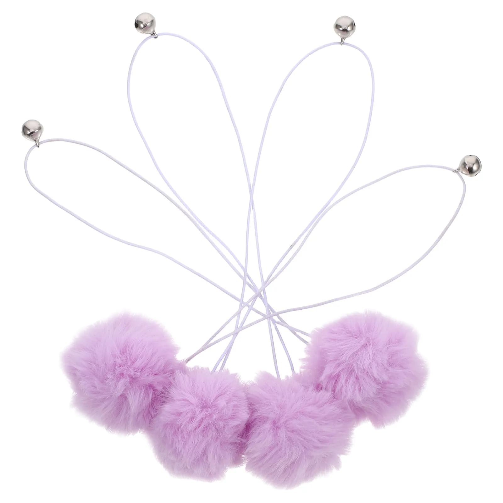 4 Pezzi Palline di Ricambio per Tiragraffi per Gatti con Campanello, Accessorio Interattivo Sospeso a Molla per Alberi per Gatti