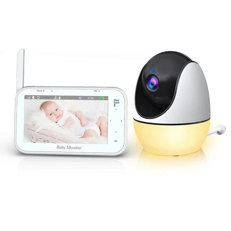 Monitor per bambini leggero da 4,3 pollici in ABS e plastica ABM200S con visione a infrarossi, rilevamento del pianto, interfono, dispositivo per curatori, non impermeabile HZXM041