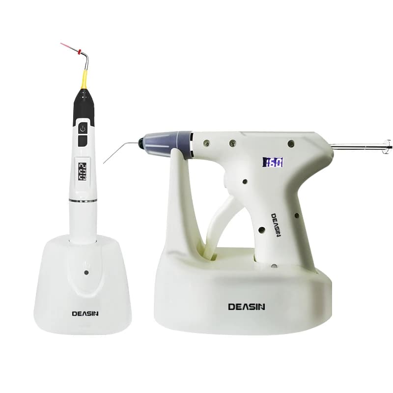 Sistema di otturazione endodonzia dentale R20 2 in 1 Pistola di riempimento hot melt Penna Display LCD OLED 4PCS Punta di riscaldamento Strumenti di odontoiatria endodonzia