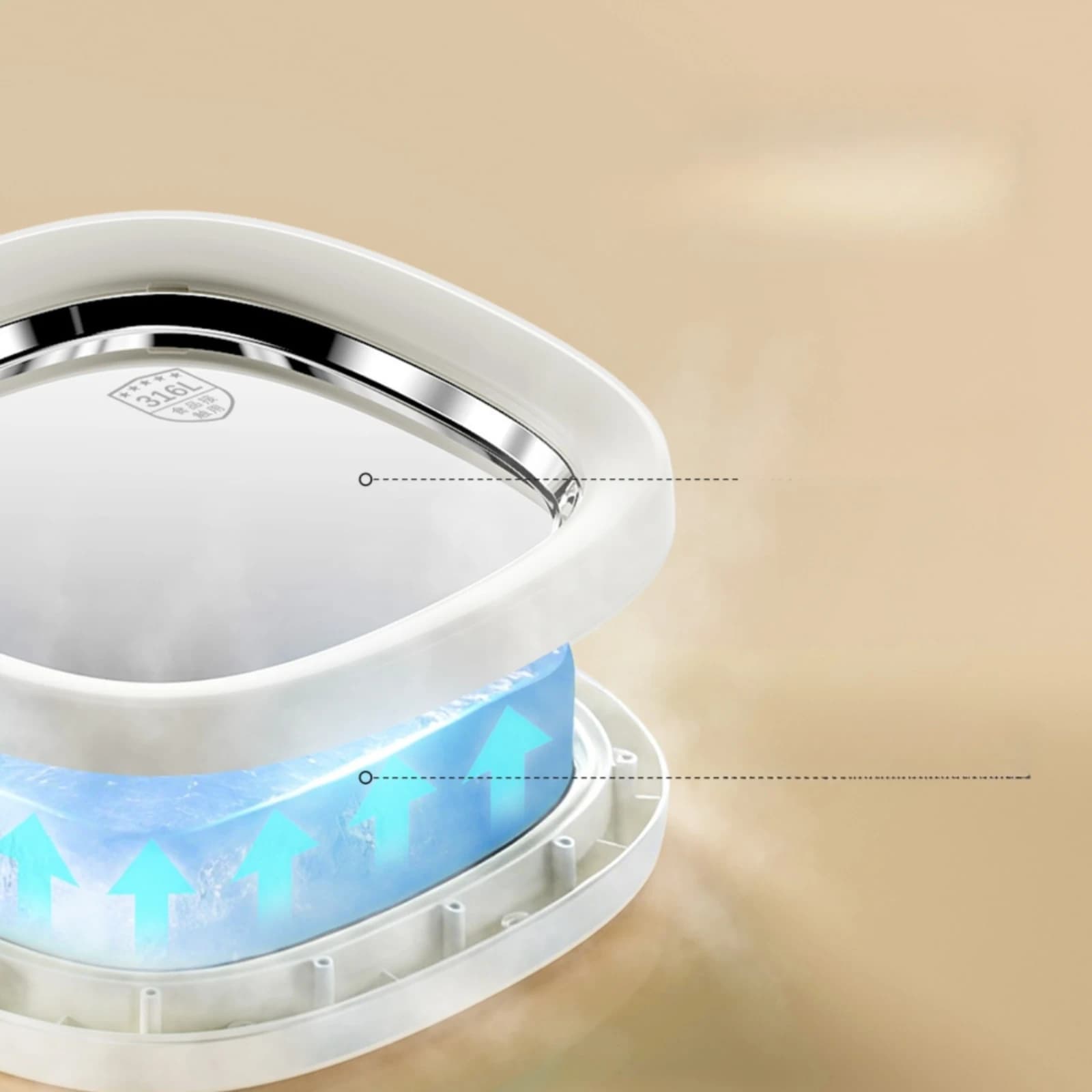 Ice-Frying Tray Quick-Freezing Yogurt-Making Plate Dessert Maker DIY Stainless Steel Mini for Children, Kitchen, Parties
