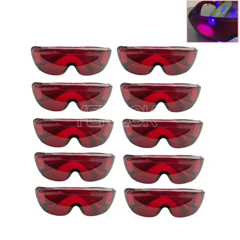 10 pcs/Lot Red Eye Protection Glasses Plastic Eye Whitening Eye Glasses Polymerization Light Dentale Access