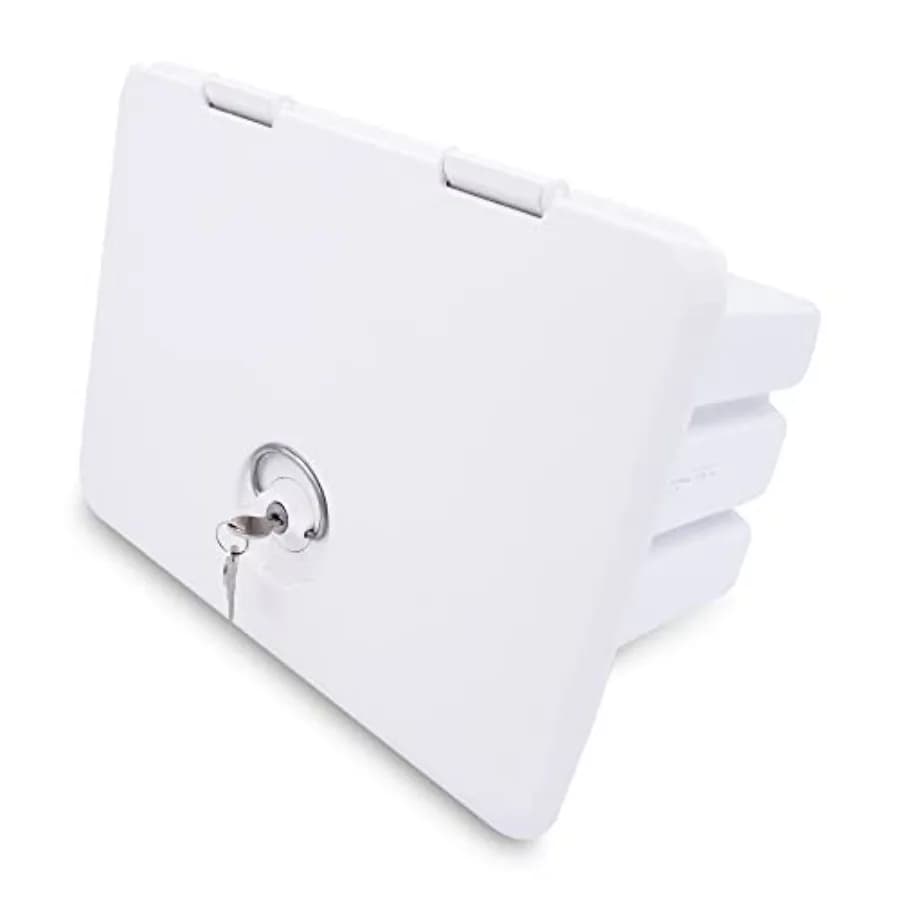 T-H Marine Sure-Seal Tackle Box: Sportello di accesso al vano della barca con 3 vassoi per esche Plano, doppia guarnizione, impermeabile, adatto per 11 x 15 pollici