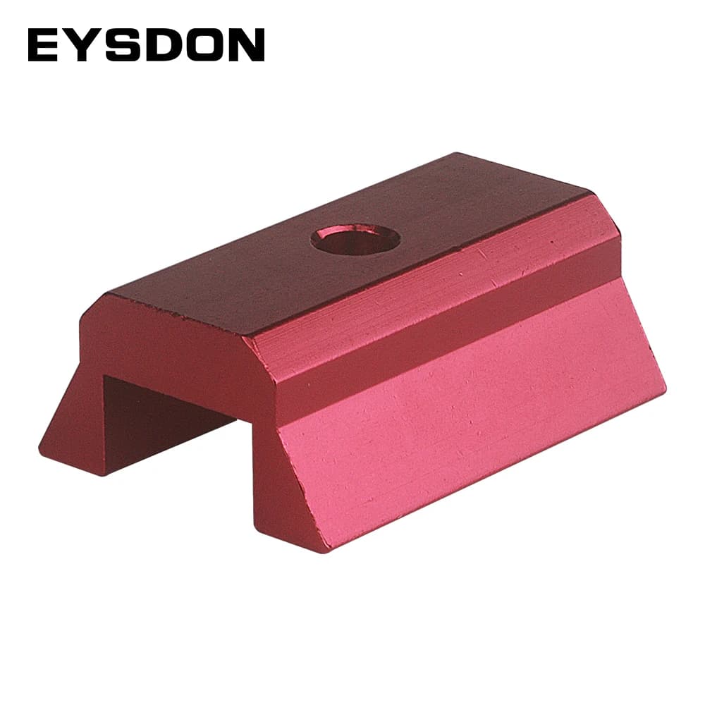 EYSDON Piastra per binario a coda di rondine in stile convesso - Lunghezza 43 mm (1,69") per telescopio Finder Scope Base per smartphone Espandi - # 90829