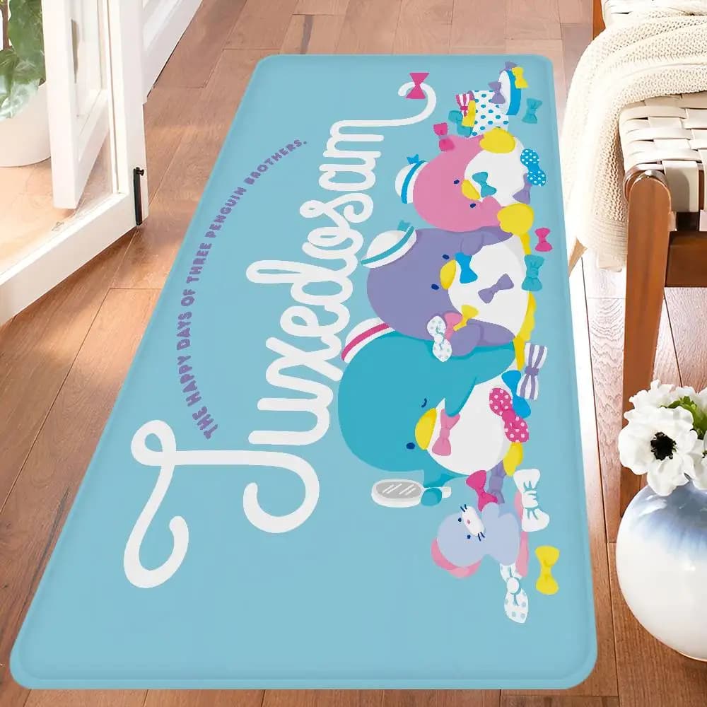 T-TUXEDOSAM Cartoon Door Mat Washable Non-Slip Living Room Sofa Chairs Area Mat Kitchen Bedside Area Rugs