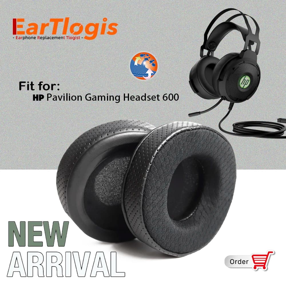 EarTlogis New Arrival Acrylic Replacement Bearings for HP Pavilion Gaming Headset 600 Headset Headgear Covering Headphones