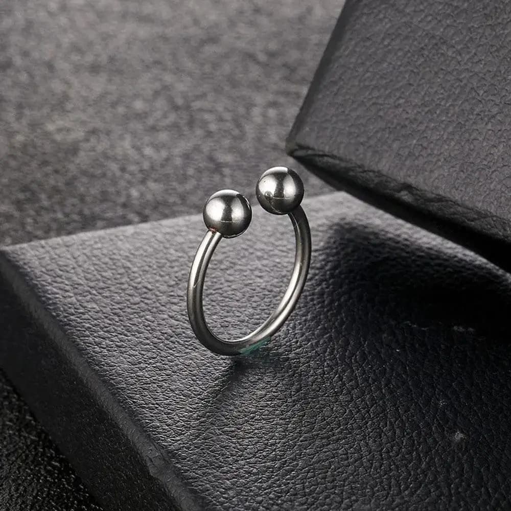 1/12Pairs Stainless Steel Horseshoe Captive Bead Nose Hoop Rings Septum Cartilage Helix Tragus Earring Lip Eyebrow Ring Piercing
