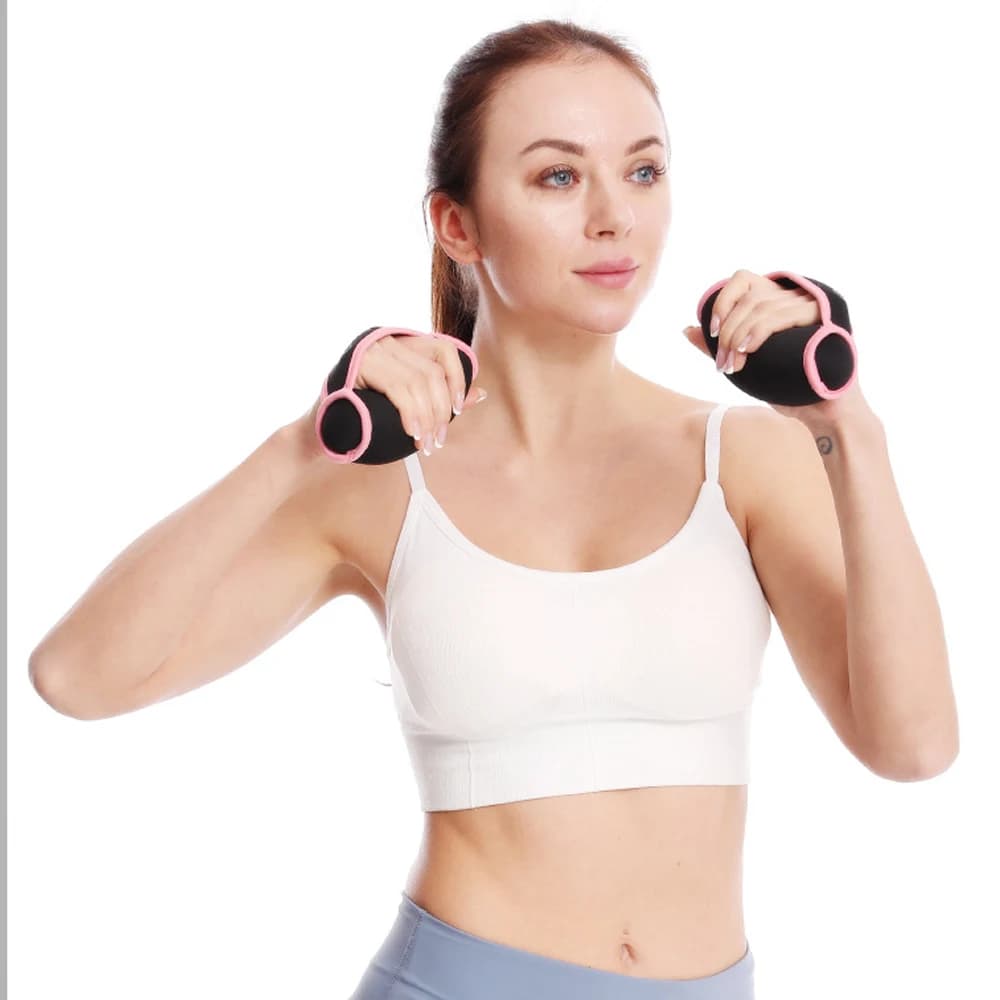 1 paio di supporti per il polso pesi morbidi per le mani cinghie regolabili - 2LB 4LB - manubri in neoprene ponderati comodi e sicuri con cinghie