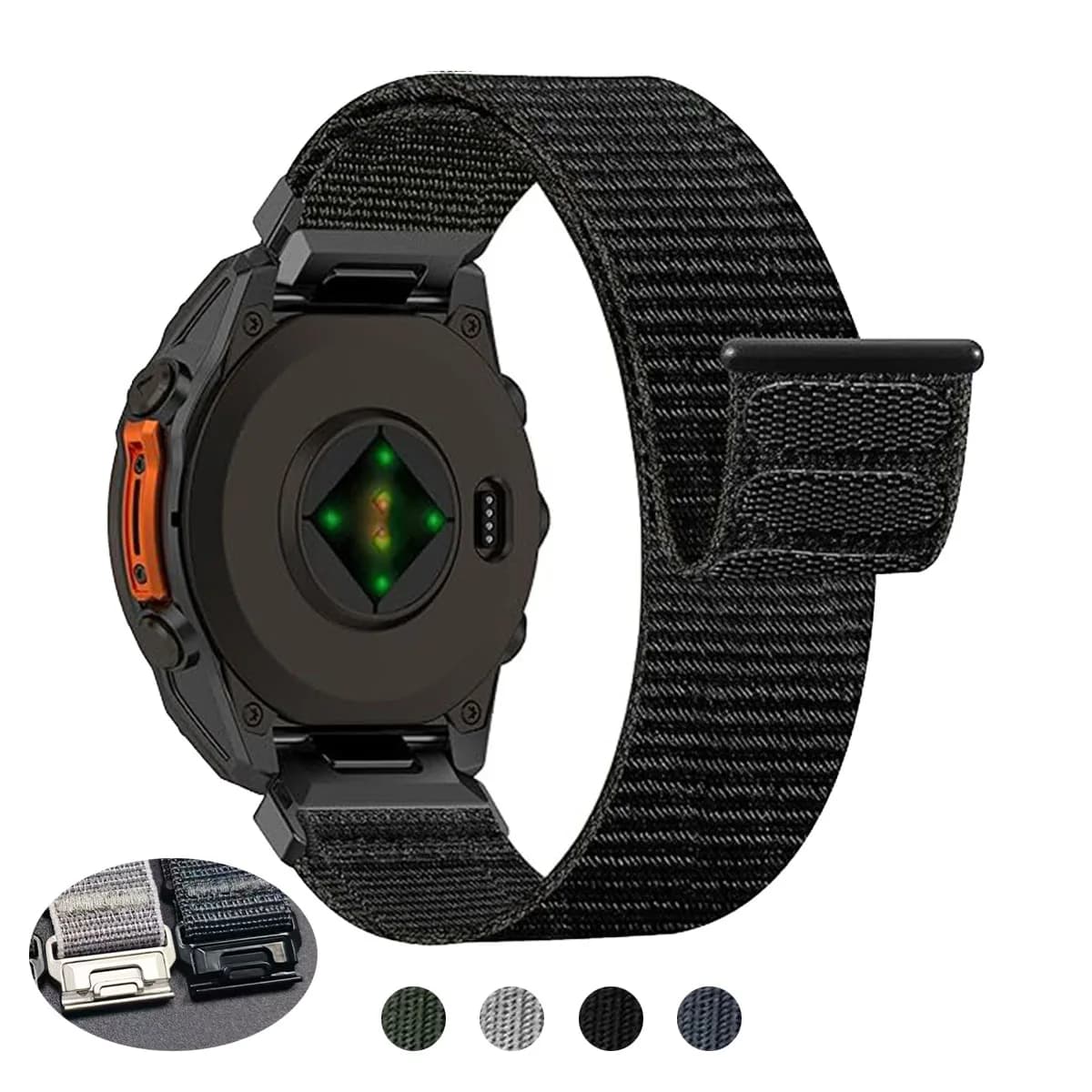 Cinturino in nylon 26mm 22mm per Garmin Fenix8 pro 47mm 51mm 7X 7 6X/Quatix 8 cinturino per orologio Forerunner 970 965/Descent Mk3i cinturino