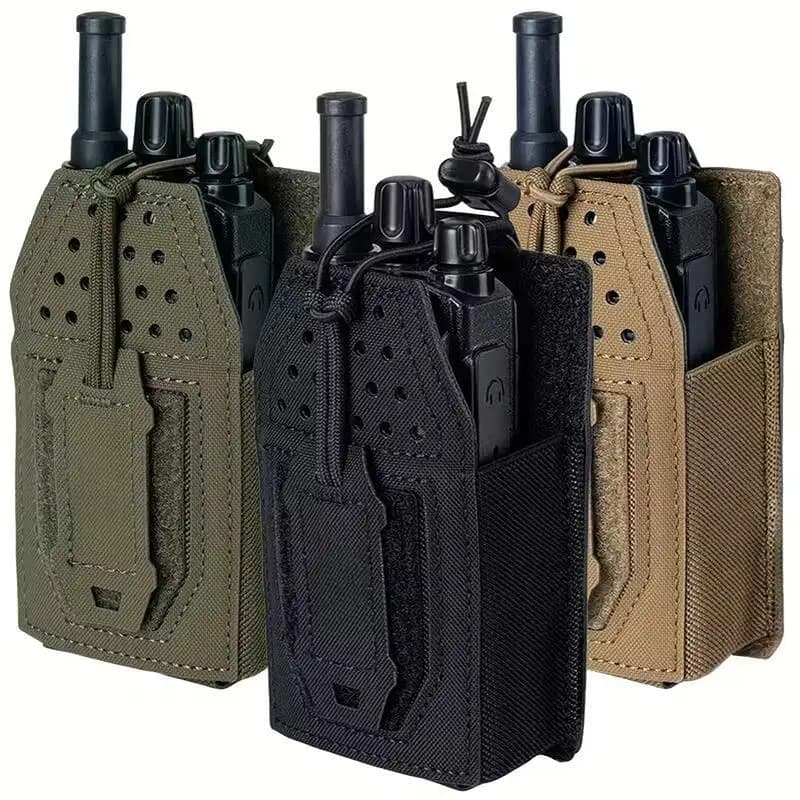 Custodia Universale Tattica per Radio Bidirezionale da Esterno, Sistema Molle, Borsa Porta Walkie Talkie in Nylon Resistente