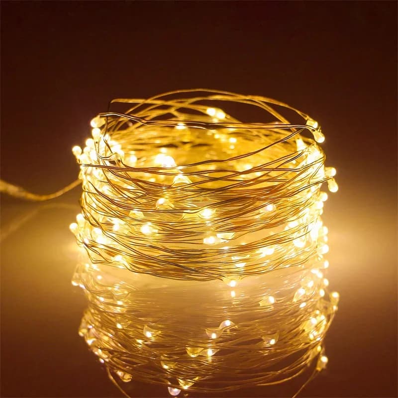 Fairy Lights Battery Operated 10m String Lights Twinkle Christmas Lights Indoor Decorative Mini Lights for Home Festival Decor