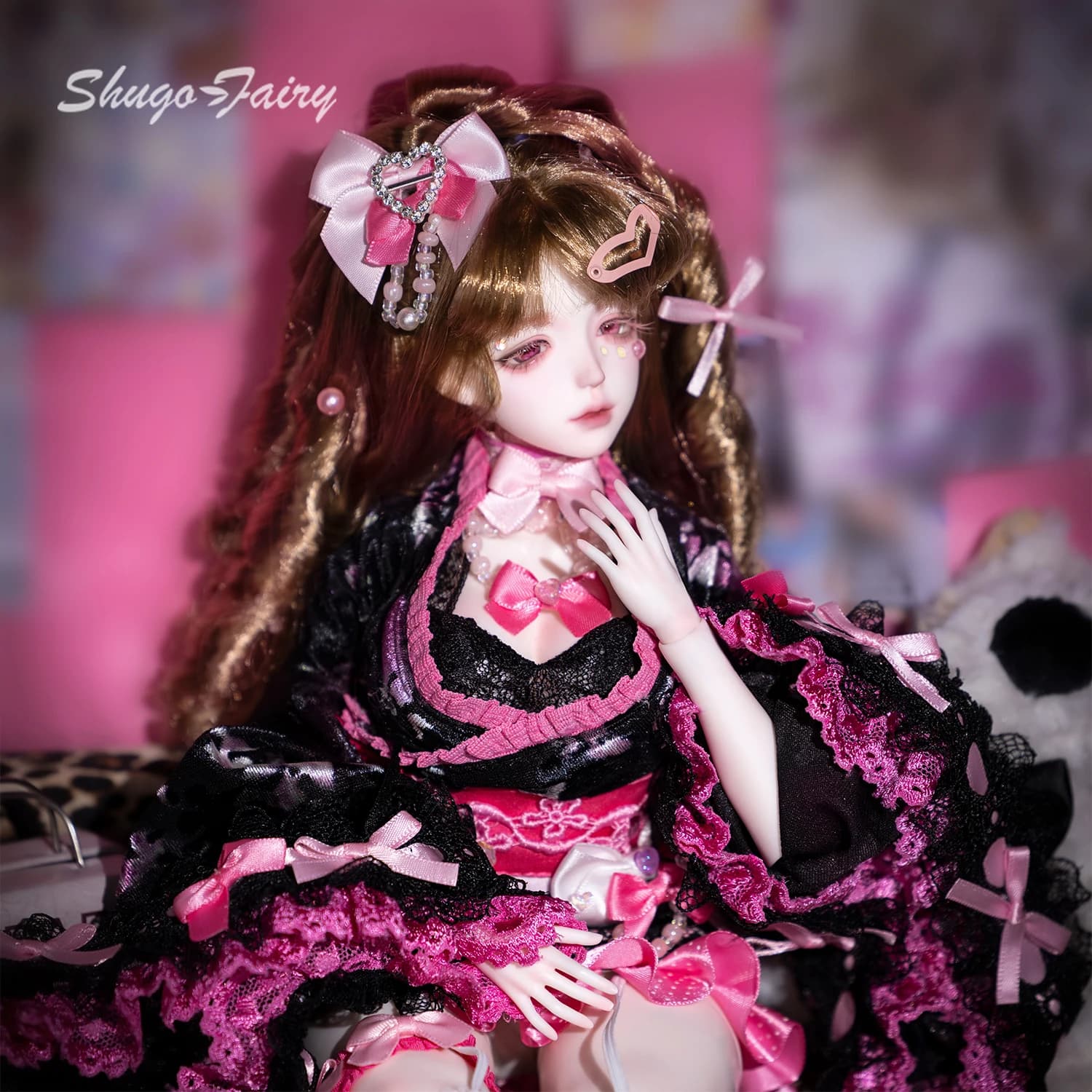 Bambola BJD 1/4 Elaina Y2K Shibuya Gal Set completo in stile rivista giapponese retrò per bambola originale Joan Body di ShugaFairy