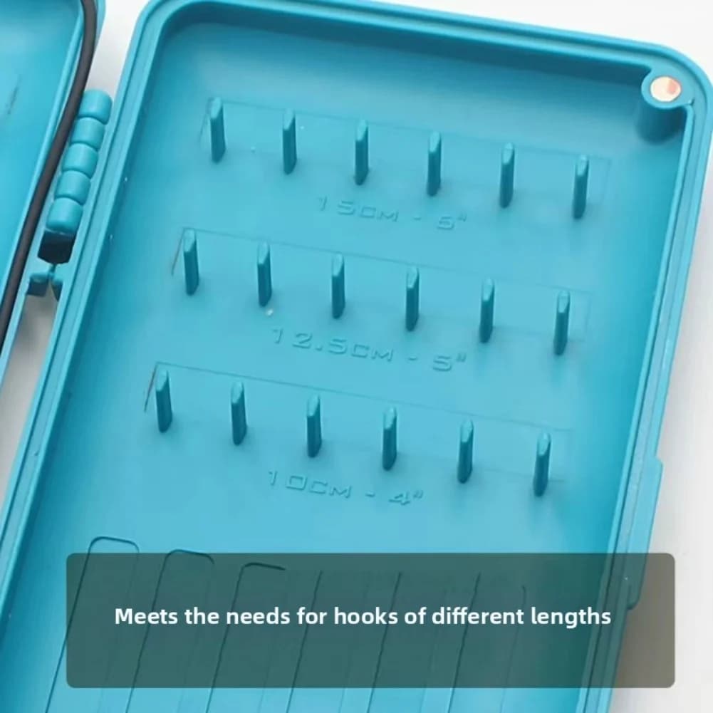 Double Sided Carp Fishing Tackle Box with Magnet Closure for Secure Storage of Fly Hooks and Fishing Accessories Outdoors