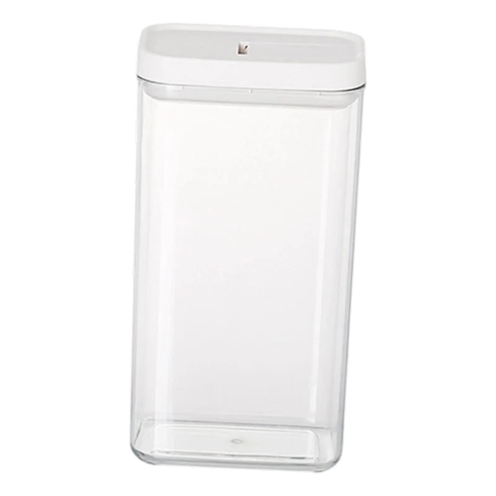 Transparent Storage Jar with Secure Lid Plastic Spice Container Multifunctional Kitchen Organizer for Bulk Food and Snacks