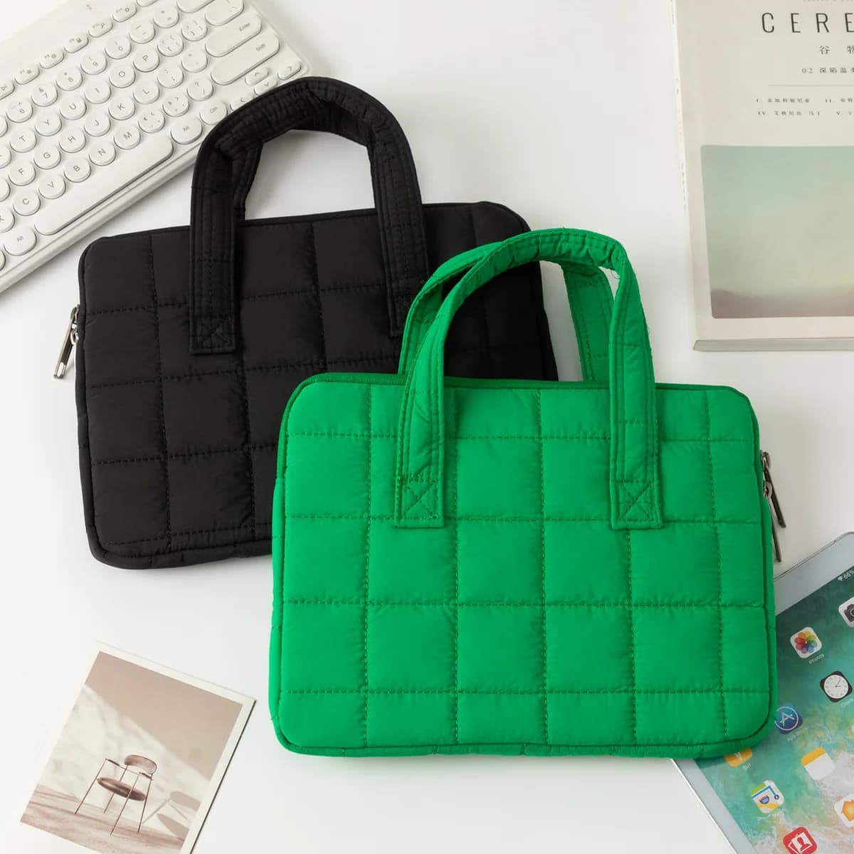 Portable Handheld Laptop Inner Sleeve, Protective Storage Bag for Apple MacBook 14‑Inch Notebook and 11‑Inch Tablet