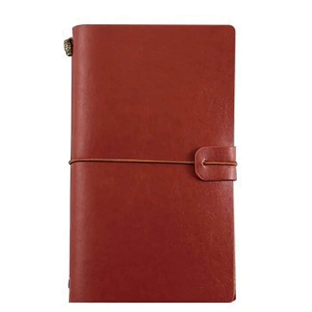 Portable DIY Gifts Stationery School Supplies Notepad Writing Leather Travel Book Notebook Daily Organizer Journal Booklet