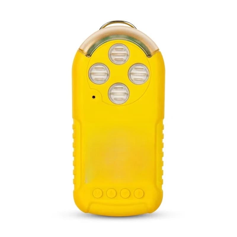 Portable 4-in-1 gas leak detector for carbon monoxide, oxygen, hydrogen sulfide and combustible gases, air quality monitor