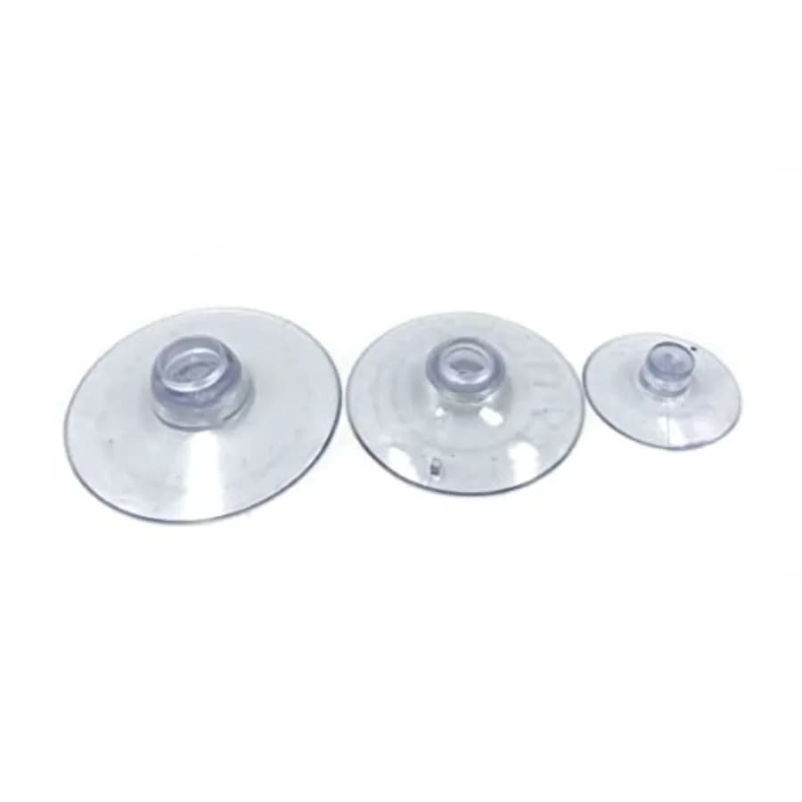 60Pcs Plastic Suction Cup for Glass Table Tops, Rubber Transparent Anti-Collision Sucker Hanger Pad Without Hooks, 3 Sizes, 40