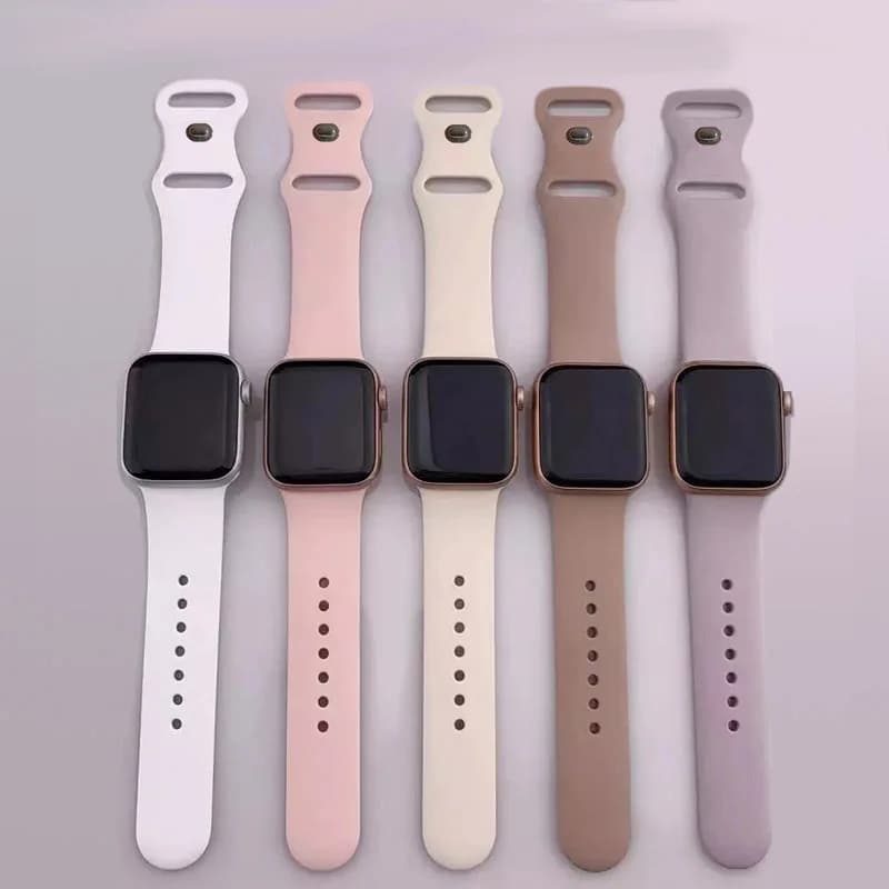Cinturino in silicone per cinturini Apple Watch 40mm 44mm 46mm 45mm 41mm 49mm 42 Bracciale Correa iWatch serie ultra3 2 7 8 9 se 10 11 band