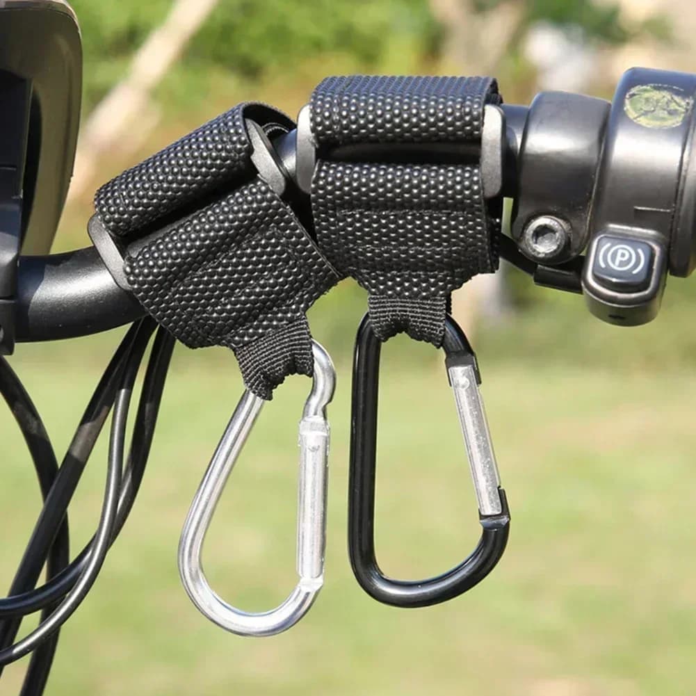 Gancio Multifunzionale per Moto con Chiusura di Sicurezza, Accessori per Appendere Caschi e Oggetti su Moto, Bici ed E-Bike