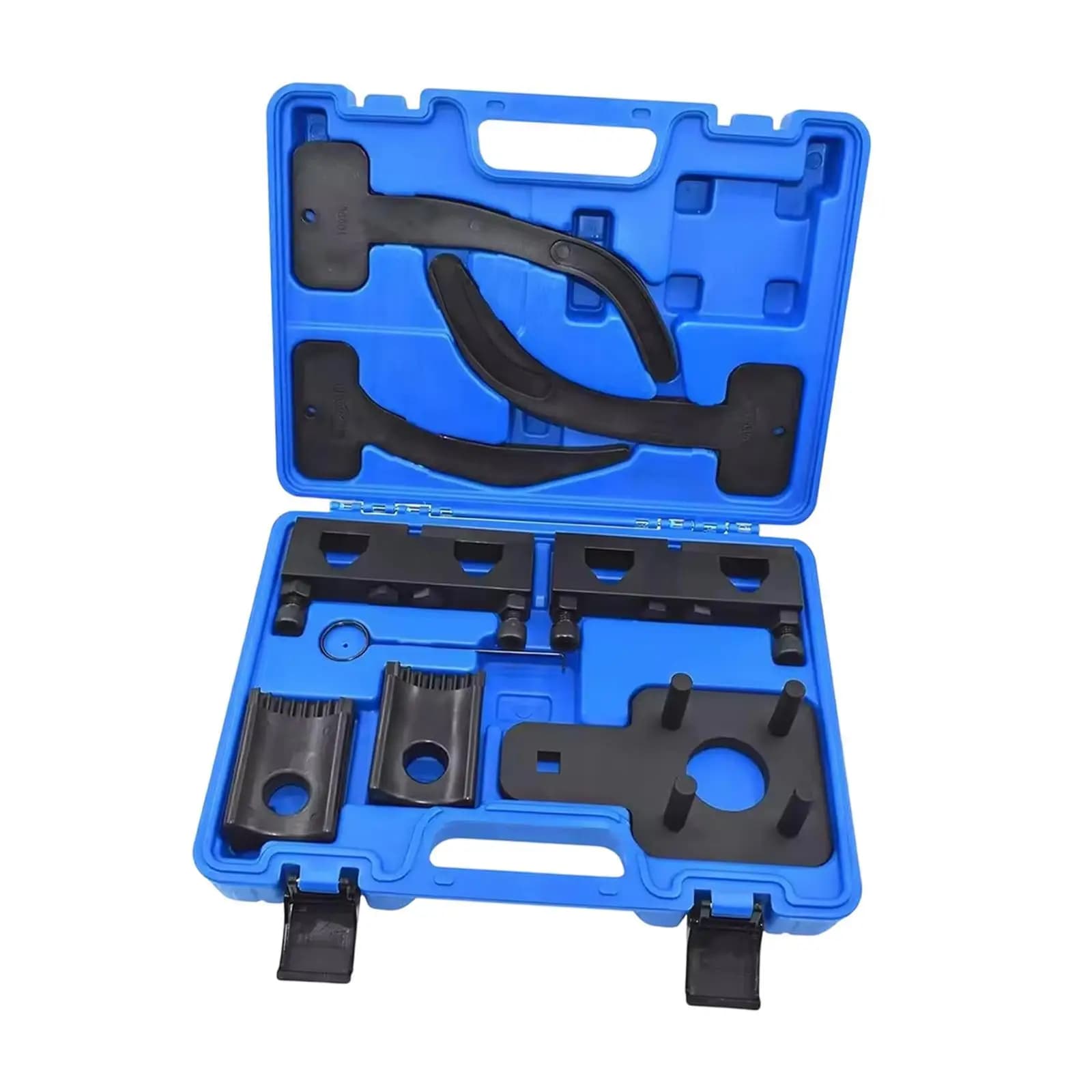 Set di cassette degli attrezzi per meccanica in metallo resistente con strumento di blocco della catena di distribuzione dell'albero a camme per la riparazione professionale dei motori automobilistici