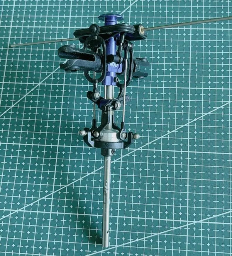 Testa del rotore principale/piastra oscillante/albero 5MM/gruppo asta per Align Trex 450 450E 450v2 v3 sistema flybar Elicottero RC elicottero