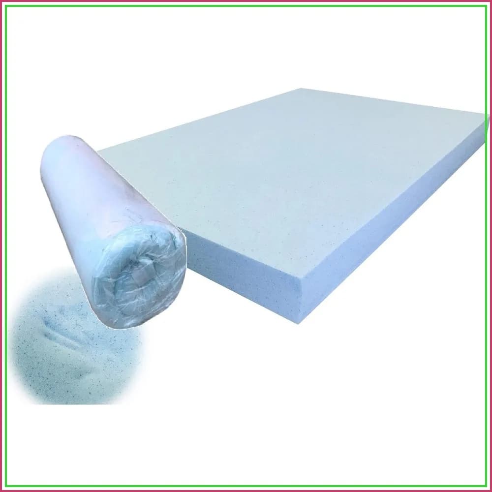 Cooling Gel Pet Dog Bed Blue, High Density Memory Foam Pad 41x27x4 Inches
