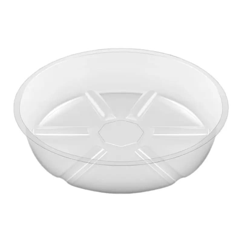 LLCS-10 Packing of subvases for plants, 6 inch collection tray in transparent plastic for indoor plants, tray for pots