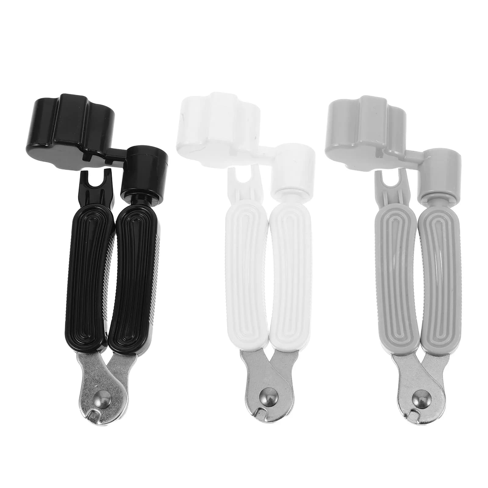 3Pcs Three-in-One Guitar String Winder Tool with Cutter and Bridge Pin Puller for Fast Easy Restringing All Guitars Ukuleles