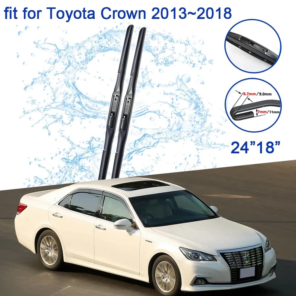 Per Toyota Crown S210 210 2013 2014 2015 2016 2017 2018 accessori spazzole per tergicristalli anteriori spazzole per finestrini auto parti per la pulizia invernale