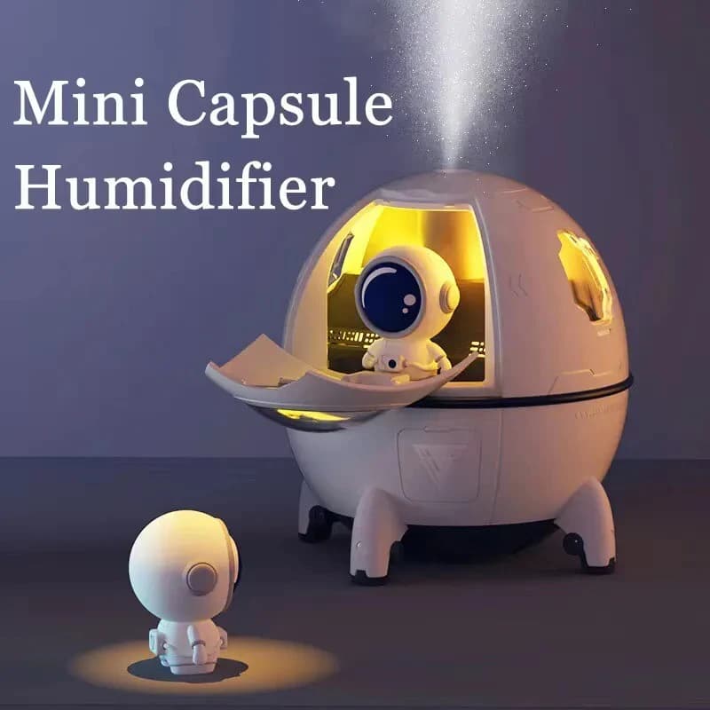 USB portable humidifier diffuser for 220 ml astronaut for table humidifier for home with colored light