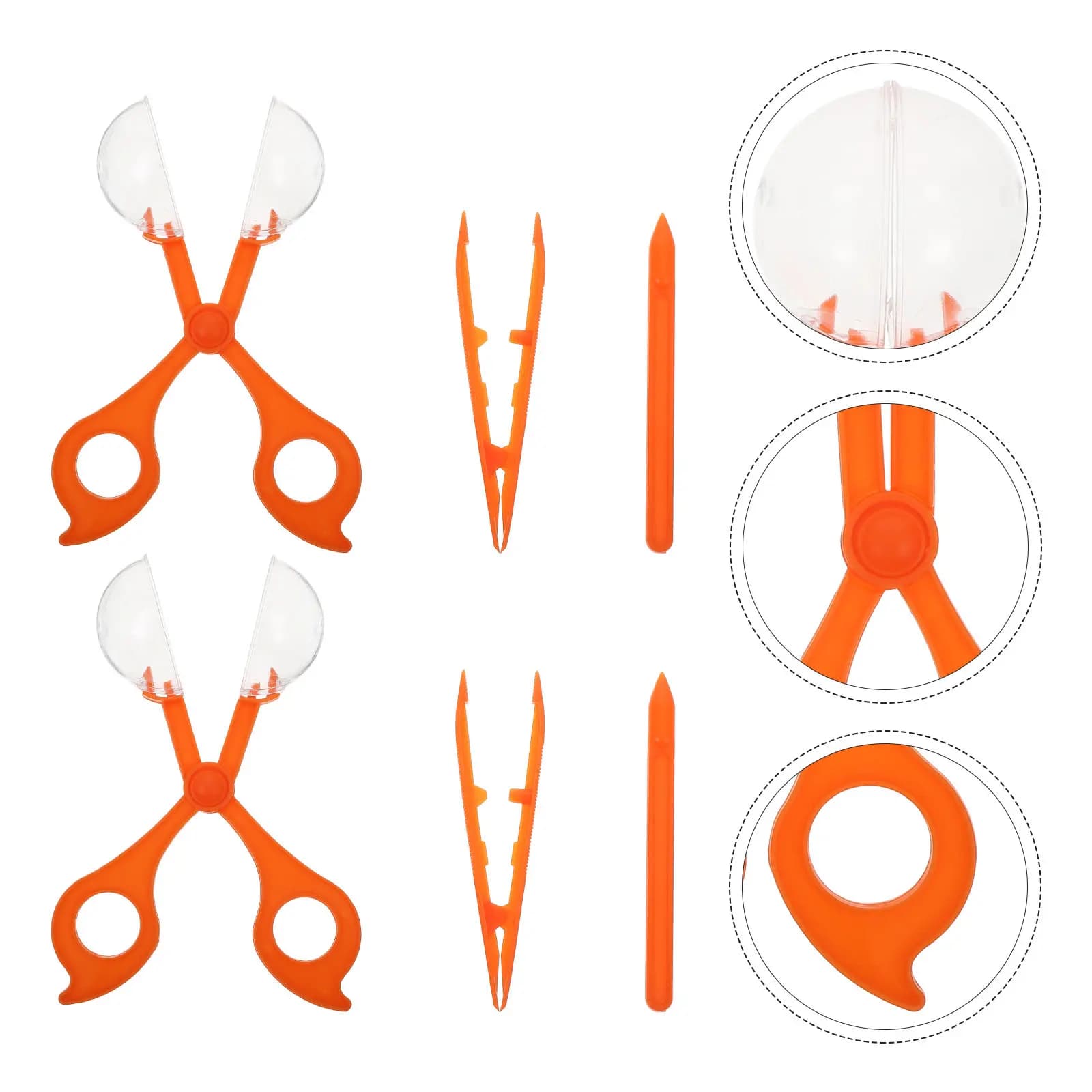 2 Set di Cacciainsetti per Bambini, Strumento per Esplorazione Scientifica all'Aperto, Clip Compatto e Leggero per la Cattura, Collettore Educativo