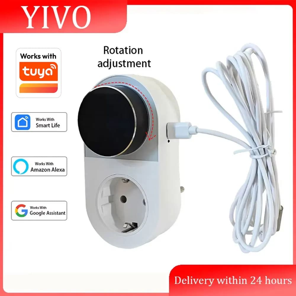 Smart WiFi thermostat plug with LED display Set programmable temperature controller for app control for heating and cooling devices