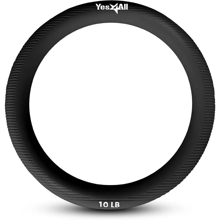 Power Ring 10 pounds, weight ring, weighted circle, kettlebell for yoga exercises, aerobics, fitness at home, central training
